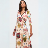 Aldo Martins Kamila Print Long Dress