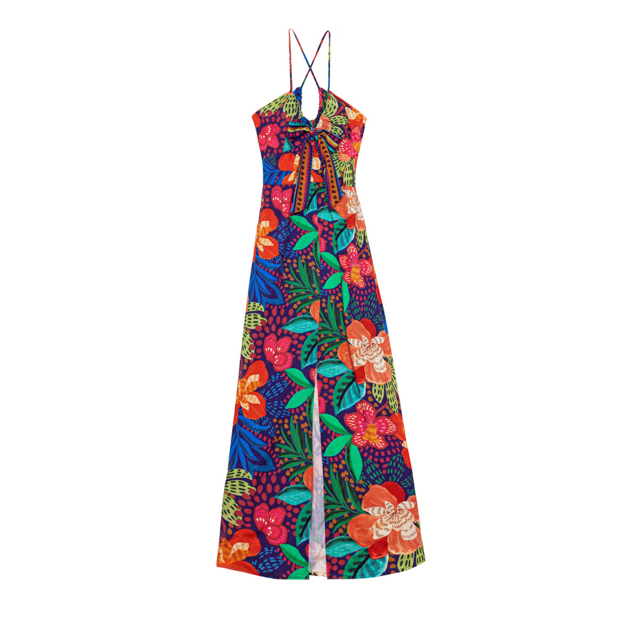 La Petite Etoile Floral Rolly Hibiscus Dress