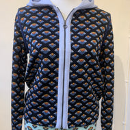 Aldo Martins Black Printed Charro Jacket with a Hood