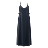 Yaya Total Eclipse Blue Strappy Dress with Drawstrings