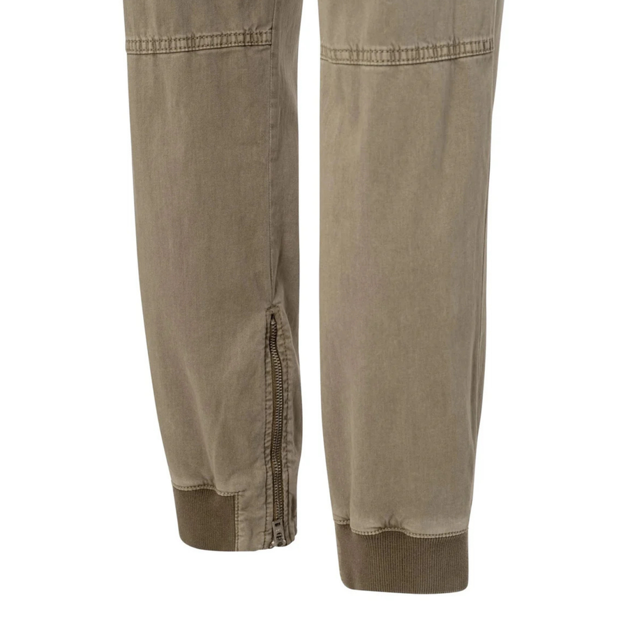 YAYA Timber Wolf Brown Soft Cargo Trousers