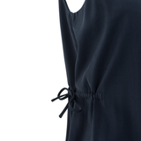 Yaya Total Eclipse Blue Strappy Dress with Drawstrings