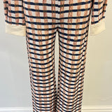 Aldo Martins Dori Teja Plaid Long Pants with Elastic Waistband