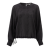 Yaya Phantom Dessin Printed Raglan Top with Drawcord