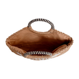 Smashed Lemon Woven Sand Bag with Shell Details