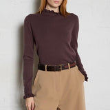 La Petit Étoile Solferino Marron Sweater