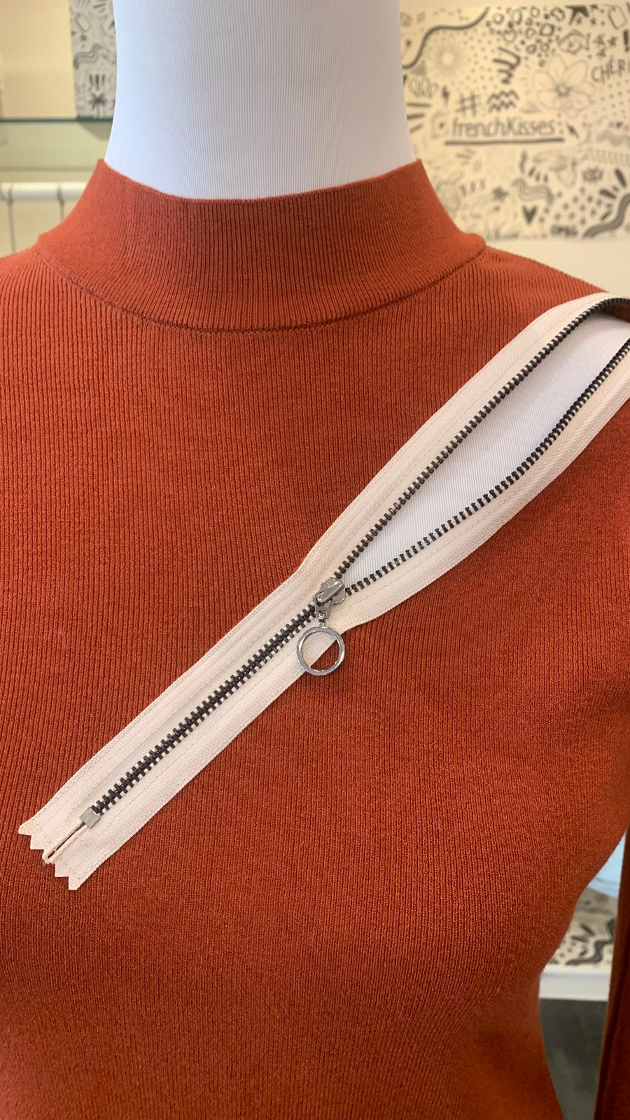 Aldo Martins Teja Erebus Sweater with Abstract Zip Details