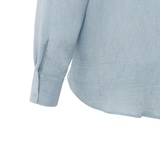 Yaya Baby Blue Oversized Shirt with Press Buttons
