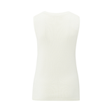 Yaya Off White Sleeveless Sweater with a Knot