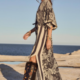 Spell Volcano Goddess Kaftan in Liqourice