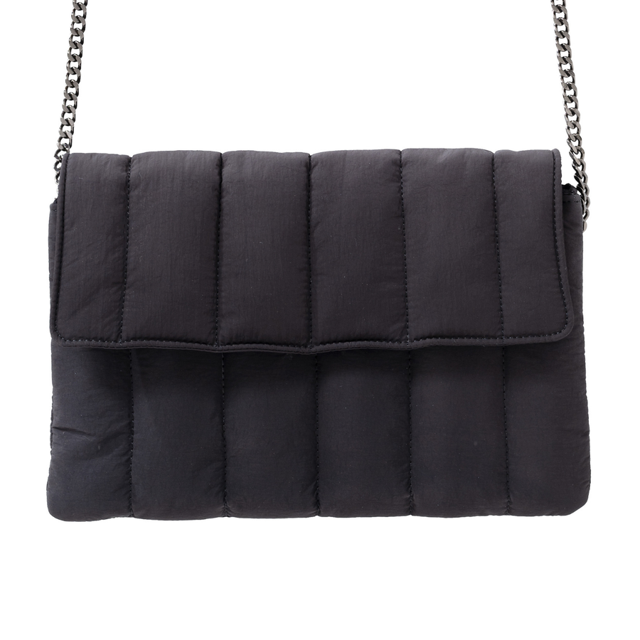 YAYA Black Nylon Crossbody Bag