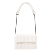 YAYA Chalk White Nylon Crossbody Bag