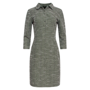 Smashed Lemon Light Green Multicolour Collared 3/4 Sleeve  Dress