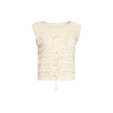 Smashed Lemon Off White Knit Cardigan