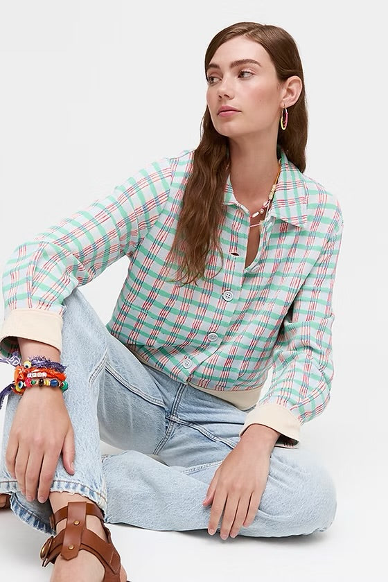 Aldo Martins Marino Devon Plaid Collared Jacket