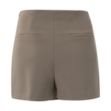 Yaya Greyish Brown Woven Mini Skort