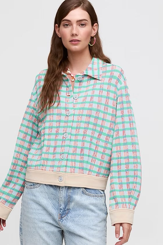 Aldo Martins Marino Devon Plaid Collared Jacket
