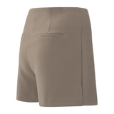 Yaya Greyish Brown Woven Mini Skort