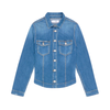 Le Temps Des Cerises Blue Lilly Denim Cropped Jacket