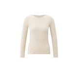 YAYA Chalk White Light Structured Knitted Top