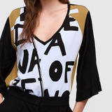 Aldo Martins Amarillo Niza Printed Top