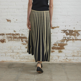 Sita Murt Unique Color Long Pleated Skirt