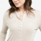 YAYA Slate Grey Melange Jersey Cardigan With Small Buttons
