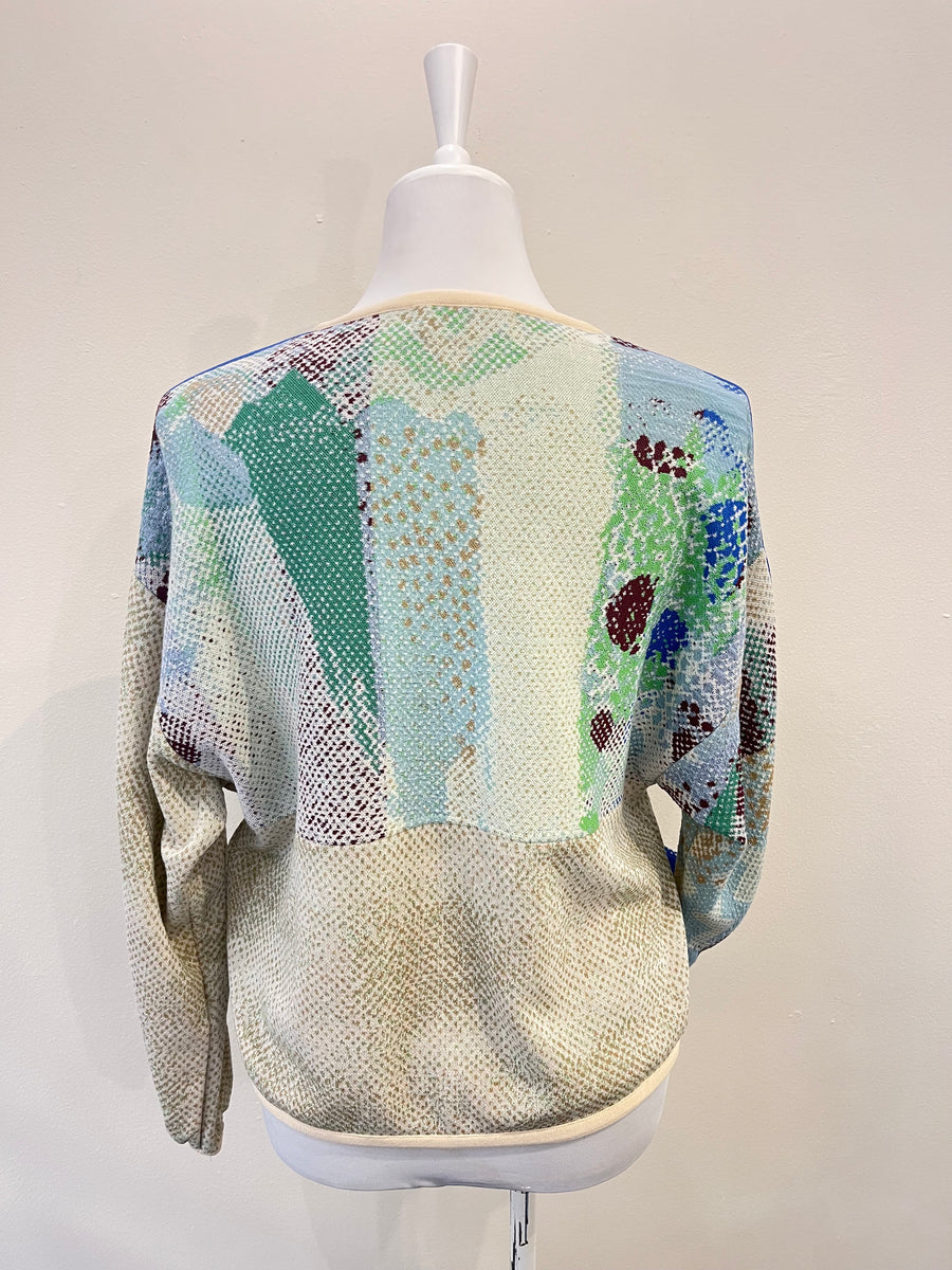 Aldo Martins Azul Oland Zip-Up Print Jacket