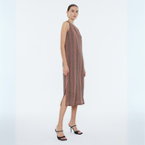 Andam Camel A-Line Midi Dress