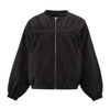Yaya Phantom Nylon Cropped Bomber Jacket with Taping Detail