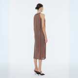 Andam Camel A-Line Midi Dress