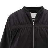 Yaya Phantom Nylon Cropped Bomber Jacket with Taping Detail