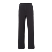 Yaya Phantom Wide Leg Trousers with Contrast Stripe and Zips