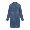 Le Temps Des Cerises Blue Denim Alio Button-Up Dress