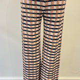 Aldo Martins Dori Teja Plaid Long Pants with Elastic Waistband