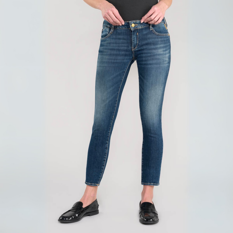 Le Temps Des Cerises Skinny Blue Cropped Yipsi Jeans