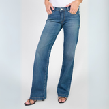Le Temps Des Cerises Blue Flare Midrise Divi Jeans