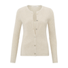 Yaya Light Beige Melange Fake Cardigan