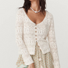 Spell Siesta Pointelle Cardigan in Daisy