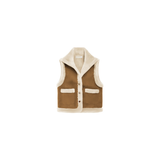 La Petit Étoile Vonnie Camel Sleeveless Jacket