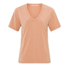 YAYA Basic Slim-Fit T-Shirt in Dusty Coral Orange