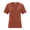 YAYA Basic Slim-Fit T-Shirt in Arabian Spice Red