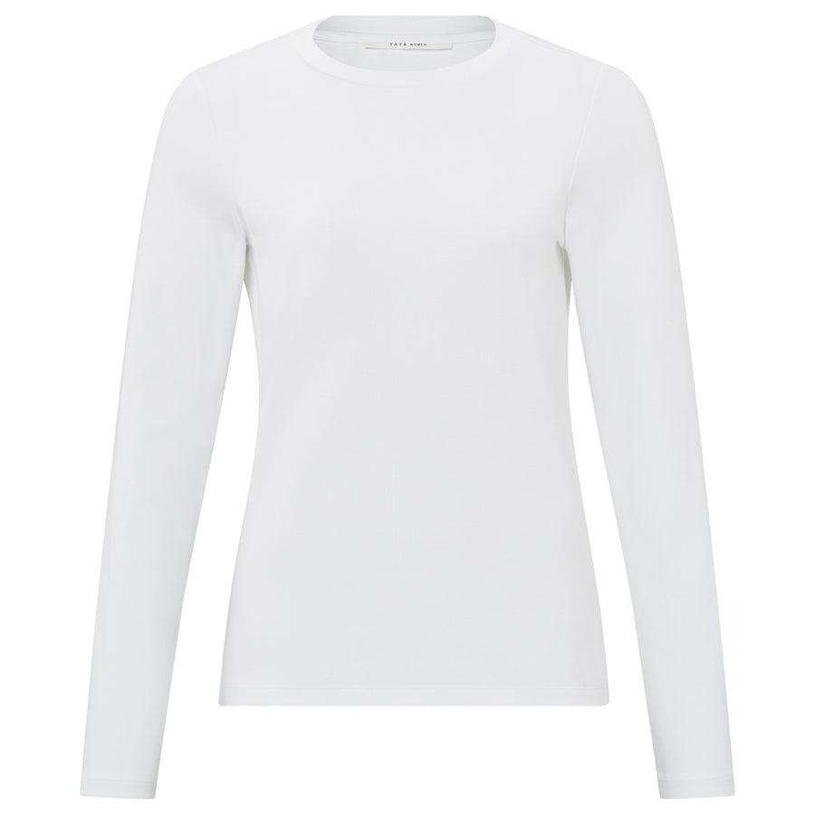 YAYA Pure White Heavy Quality Long Sleeve T-Shirt