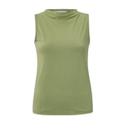 YAYA Sage Green Singlet with Drape Neck