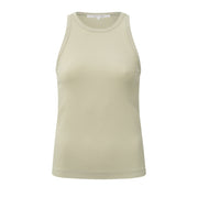 YAYA Agate Grey Ribbed Singlet