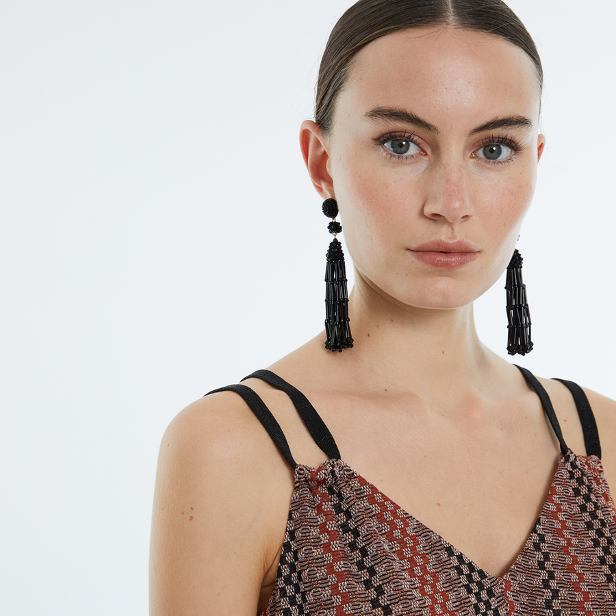 Andam Printed Camel Strap Top