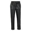 YAYA Faux Leather Straight Trouser in Black With A Belt