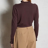 La Petit Étoile Solferino Marron Sweater