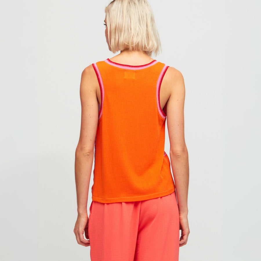 Aldo Martins Sleeveless Corina Top in Coral