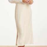 Smashed Lemon Sand - Dark Sand Sparkly Champagne Skirt